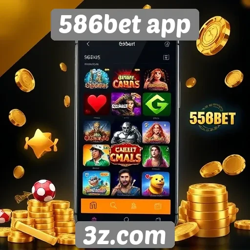 Principais jogos disponíveis no 586bet app